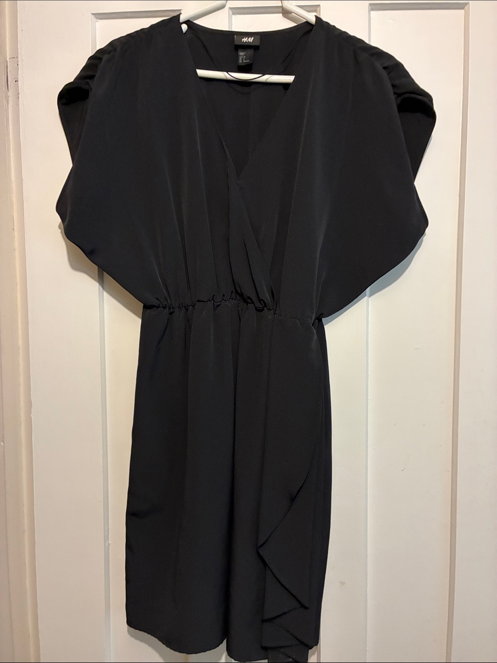 H&M Black Wrap-Style Dress
